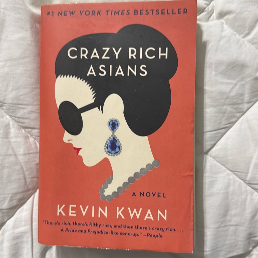 Crazy Rich Asians paperback book.